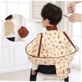 thumbnail image 6 of Homoyoyo Kids Haircut Cape, Multi-Color Polyester Hair Cutting Apron with Hair Catcher, 1 Set, 6 of 8