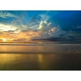 thumbnail image 2 of Frank, Assaf 24x19 Gold Ornate Wood Framed with Double Matting Museum Art Print Titled - Beach with dramatic sky at dusk, Malaysia, 2 of 4