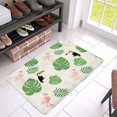 thumbnail image 3 of MKHERT Retro Flamingo Toucan and Tropical Banana Leaves Doormat Rug Home Decor Floor Mat Bath Mat 30x18 inch, 3 of 3