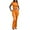 Orange, variant on Summer Casual Workout Two Piece Outfits for Women High Waist Foldover Flare Pants Tracksuit Sets Streetwear