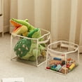 thumbnail image 1 of Caja de almacenamiento de plástico transparente con tapa - Gran caja organizadora de juguetes de 32x28x28cm, contenedor transparente apilable para ropa y organización del hogar, 1 pack, 1 of 6