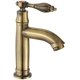 thumbnail image 2 of Grifo de lavabo retro de latón con una sola manija Grifo de lavabo de cobre antiguo, 2 of 4
