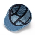 thumbnail image 3 of Gorra plana bordada de mezclilla estilo vintage para hombres y mujeres, 3 of 3