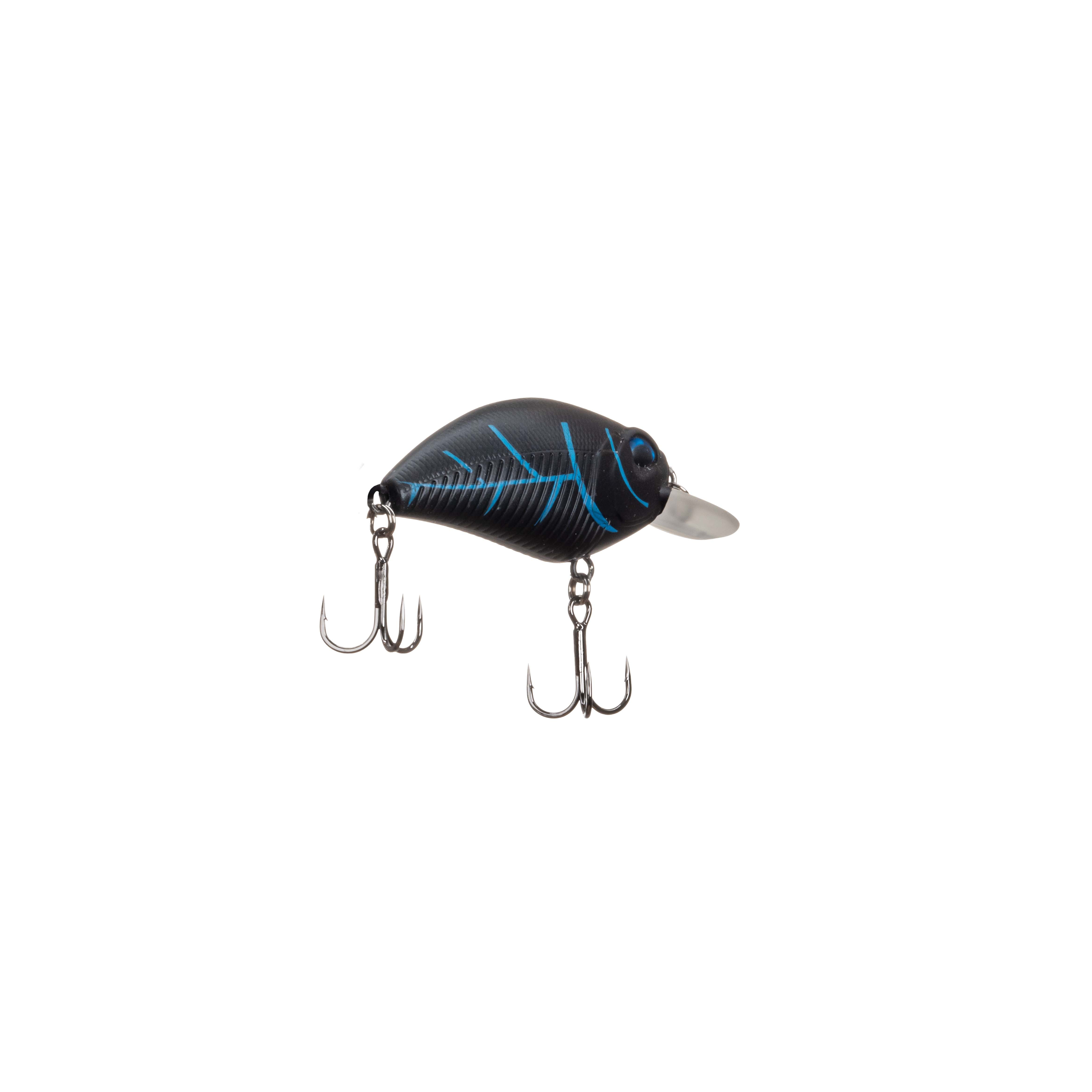 (3 pack) Ozark Trail 1/3 oz Bass Fishing Square Bill Crankbait, Nightwalker