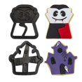 thumbnail image 2 of Cortador De Galletas Vampiro Y Casa Embrujada Negro, 2 of 3