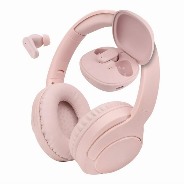 Audífonos Duo Pack Stf Melody Rosa On Ear y Tws
