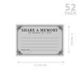 thumbnail image 5 of Koyal Wholesale Share a Memory Cards, Art Deco Cards for Wedding, Baby Life Memories, 4" x 6", 52-Pk, 5 of 5