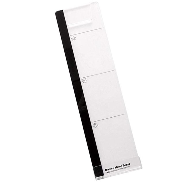 Kearding Tablero de mensajes para computadora, soporte para notas de oficina en casa, planificador de placa, tableros fijos, soporte para notas Electrónica Bien