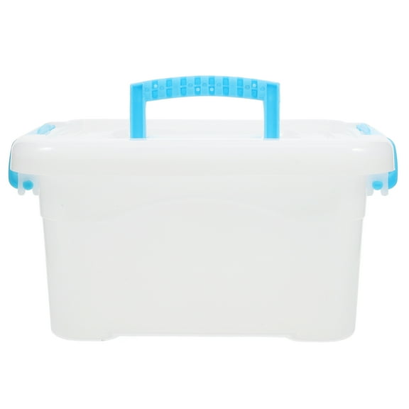 FRCOLOR Laundry Pod Container Dryer Sheet Holder Dispenser Semi-Transparent Plastic Storage Box With Handle Laundry Room Organization Laundry Accessories For 100 Laundry Pod