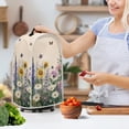 thumbnail image 3 of HELLHERO Food Processor Cover 1Pcs Blender Dust Cover Polyester Foldable for Home Kitchen Indoor Handle, 3 of 6