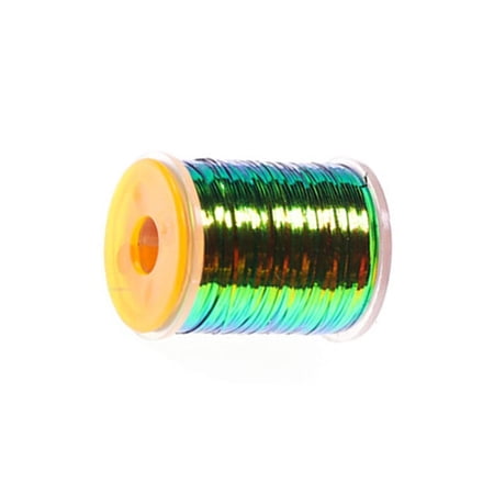 Youthyao Fly Tying Flat Peacocks Tinsel Spool Double Side Color Flat Tinsel Metallic Mylars Fly Tying Materials Enduring
