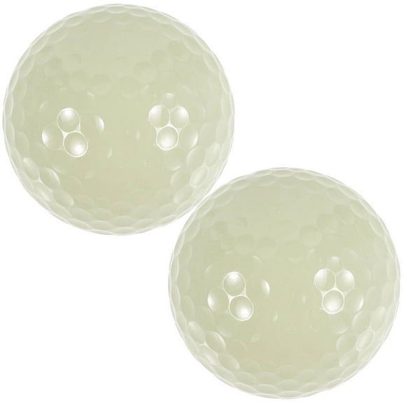 Worgeous 2pcs Night Sports Golf Balls Glow Golf Balls Reusable Small Rubber For Night Play Bright Fun Golfing Ball For Adult For Night Practice