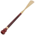 thumbnail image 2 of Shoehorn Long Handle Design Wear Shoes Assistance 35.00X3.50X3.00CM Wood Copper 1Pcs, 2 of 4