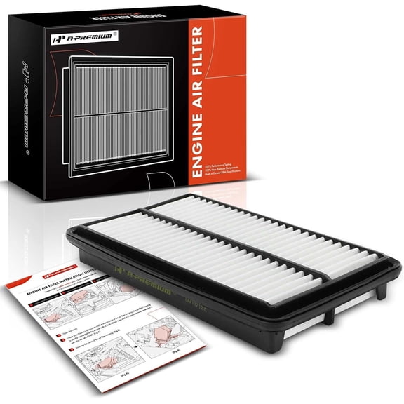 A-Premium Engine Air Filter Compatible with Acura MDX, 2014 2015, V6 3.5L, Rigid Panel, Replace# CA11712, 172205J6A00