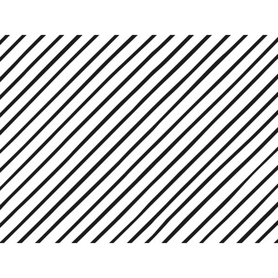 120 Pack, Black Pinstripe Tissue Paper 20 x 30", Sheet Pack for DIY, Gift Wrapping, Birthday Parties and Events, Made In USA