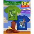 thumbnail image 2 of Pack de 2 camisas Disney Toy Story Boys Buzz Woody Rex 2T-7, tallas 5-6, 2 of 7