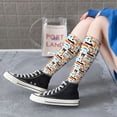 thumbnail image 6 of Picia Women Crew Soft Moisture-wicking Socks Industrial Transportations Pattern Design Cotton Socks, One Size fit All, 6 of 9
