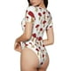 thumbnail image 2 of Balery Red Mushroom Body de cuello redondo de manga corta para mujer Tops de manga corta Tops básicos-Medium, 2 of 7