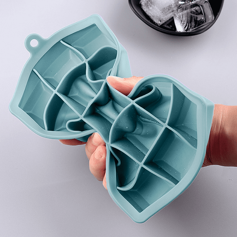 Ice Cube Tray with Lid and Bin, Ice Trays Ice Maker for Freezer with  Container Silicone Ice Cube Tray Mold Easy Release Large Ice Cube Maker for