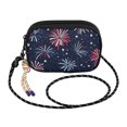 thumbnail image 2 of FORMRS Mini Crossbody Bag for Women Adjustable Rope Shoulder Casual Phone Purse, Red and Blue Fireworks Pattern, 2 of 7