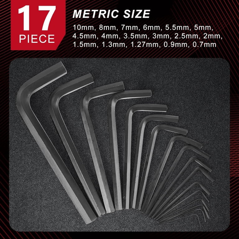 LOZAGU 35-Piece Allen Wrench Sets Metric and Standard Hex Key Set Allen