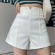 thumbnail image 4 of Pantalones cortos de pierna ancha para niñas Una línea de pantalones cortos de traje de elasticidad de espesor moderado Pantalones cortos sueltos para oficina de viajes, 4 of 8