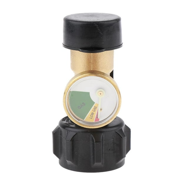 Adaptador universal para de propano con manómetro, convierte la válvula LP en / Tipo 1, medidor gas (detector