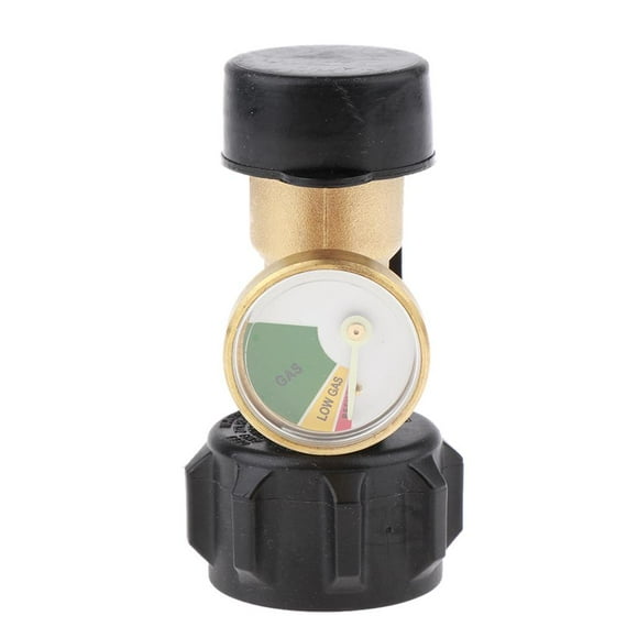 Propane Tank Meter, Cylinder Gas Level Indicator Adapter (Brass) for All BBQ