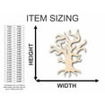 thumbnail image 2 of Unfinished Wood Spooky Tree Shape - Halloween - Craft - up to 46" DIY 8" / 1/4", 2 of 3