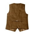thumbnail image 5 of WILLBEST Jackets for Men Men's Slim Fit Leather Vest Single Vest, 5 of 5