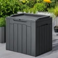 thumbnail image 5 of PRZL 31 Gallon Resin Deck Box Waterproof Indoor Outdoor Storage Boxes for Patio Furniture Cushions and Garden Tools (Gray), 5 of 19