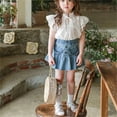 thumbnail image 5 of JSCDRPDWL Tank Tops for Kids Girls Pajama Tops 2t Girls Shirts Soccer Clothes for Girls Baby Boy Clothes Under 10 Dollars Teenage Girl Clothes Girl 3t Clothes 3t Girl Summer Y2k Clothes Teens, 5 of 8