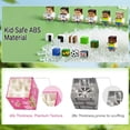 thumbnail image 6 of NCOSMOS 54PCS Magnet Blocks, Magnetic Building Block Toy for Kid 3+,Strong Magnetism,Montessori STEM Magnet Cube(Rainbow Unicorn), 6 of 12