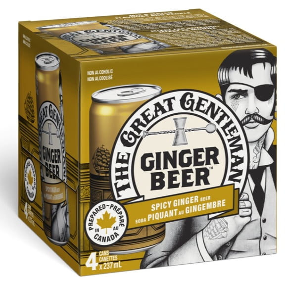 The Great Gentlemen Spicy Ginger Beer Can 4x237ml