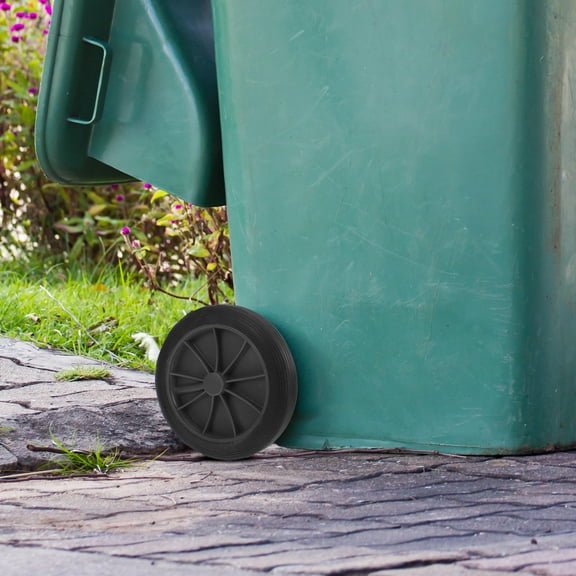 Worgeous  2 Pcs Large Trash Can with Wheels Garbage Replacement for Black