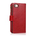 thumbnail image 3 of Allytech iPhone SE 2022/3rd/2020 Wallet Case, 9 Cards Holder Zipper Wallet Case for Women Men Shockproof Hand Strap Full Protective Flip Stand Case Cover for  Apple iPhone iPhone 8/7 - Red, 3 of 8