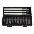 thumbnail image 4 of Kit De Cuchillos Artesanales, Acero Inoxidable Y ABS, Cuchillo De Arte Tallado DIY, Almacenamiento Seguro Con Cuchillas Para Recortar Y Desbarbar Cergrey Hobby Knife, 4 of 8