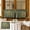 Green, variant on Fasiaou Floral Print Kitchen Curtains with Rod Pocket Semi-Sheer Translucent Short Curtain for Spring Summer Decor Retro Cafe Style Window Treatment Decorative Curtain for Living Room Bedroom
