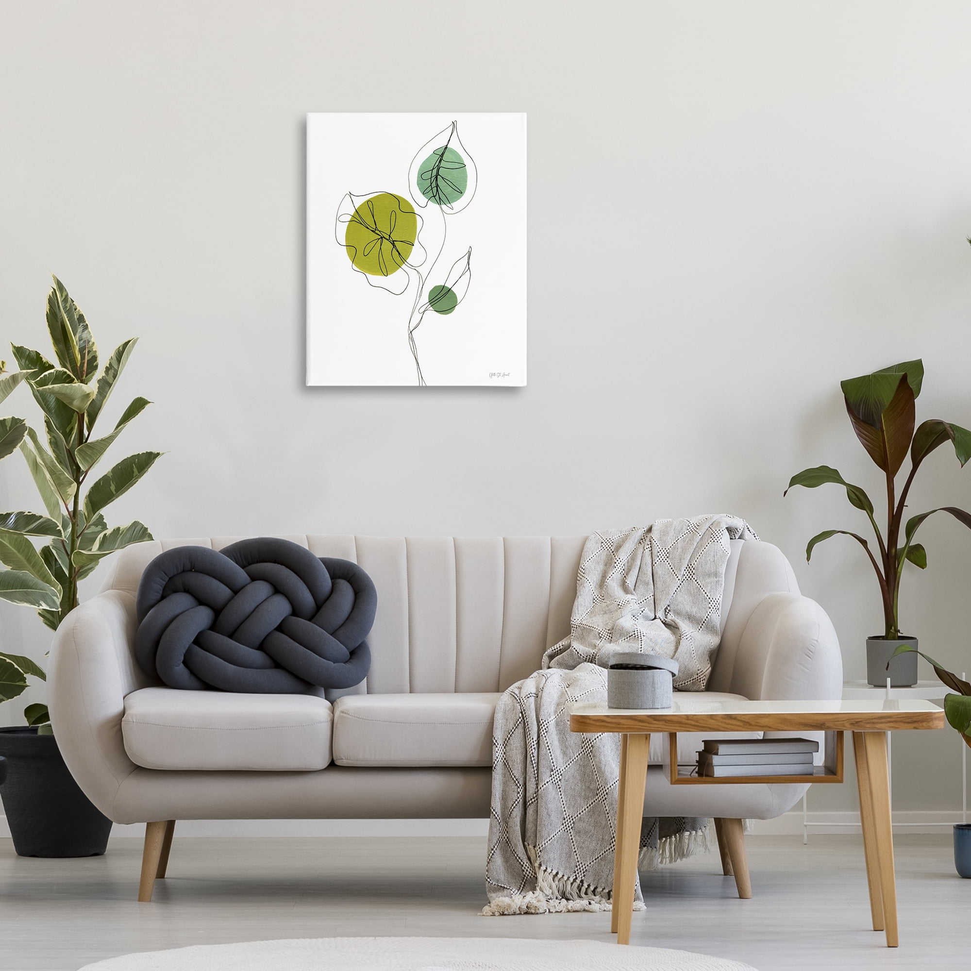 Stupell Industries Leafy Garden Delight Botanical & Floral Painting Gallery Wrapped Canvas Art Print Wall Art, 24 x 30