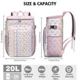 thumbnail image 3 of Aesthetic Butterfly and Floral Design Backpack Cooler – Leakproof Insulated Cooler Bag for Office Lunch, Hiking & Outdoor Trips, 3 of 6