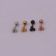 thumbnail image 5 of Mini pendientes de acero puro, pendientes de rayos personalizados para hombres y mujeres, pendientes de tornillos de acero inoxidable, joyería de moda, 5 of 5