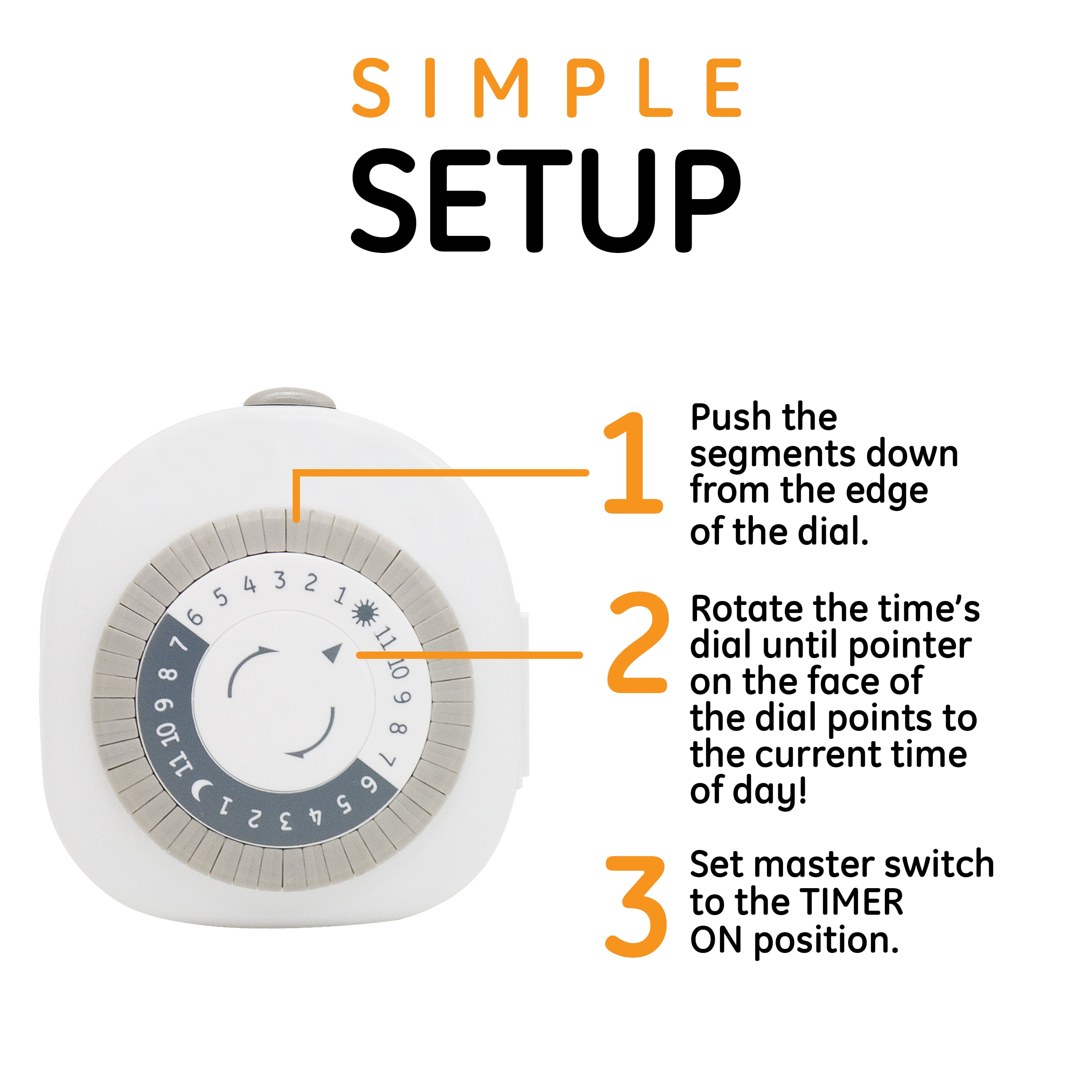 コレクション GENERAL ELECTRIC TIMER GE 24-Hour Basic Indoor Plug-In Mechanical Timer, 1-Outlet