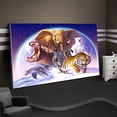 thumbnail image 4 of 5D Diamond Painting Kit, Forest Animals Pattern (Tiger, Leopard, Lion), Rhinestone Embroidery DIY, 40 x 50 cm, Frameless,CY-DW01404,50x40cm-, 4 of 7