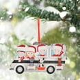 thumbnail image 1 of Christmas Tree Decoration Christmas Gift Wooden Small Pendant Creatives Cute Family Cats And Dog DIY Bus Hanging Ornaments, 1 of 5