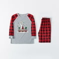 thumbnail image 5 of Family Christmas Pjs Two Piece Sleepwear Set Long Sleeve T-Shirts and Pants Holiday Nightgowns with Merry Christmas, 5 of 6