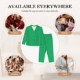 thumbnail image 7 of Sikiie Forestgreen Women's Long-Sleeve Shirt and Full-Length Bottom Pajama Set (s-xxl)-Medium, 7 of 7