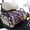 Splatter Paint, variant on Whosucclay Vintage Rabbit Floral Golf Cart Seat Blanket Club Car Seat Covers, Stain-Resistant 4 Pockets Golf Cart Seat Cushion Cover for EZGO 2-Person Carts