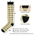 thumbnail image 3 of joogoo Checkered Grid-t2 Socks Women Men Knee High Sock, 3 of 8