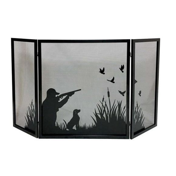 Dagan S164 Duck Hunting Design 3 Fold Screen, Black