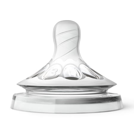 Philips Avent Natural Baby Bottle Medium Flow Nipple, 3M+, 2pk, SCF653/23